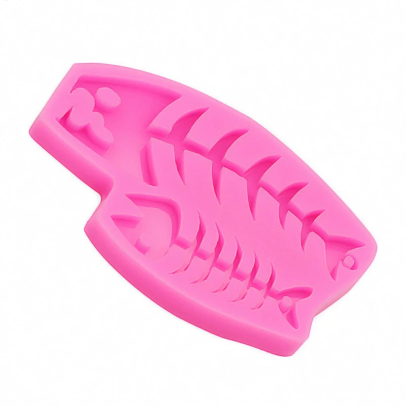 

Shiny Fish Bone/Eyes Shape Earrings Epoxy Resin Mold Keychain Silicone Mould R2LE