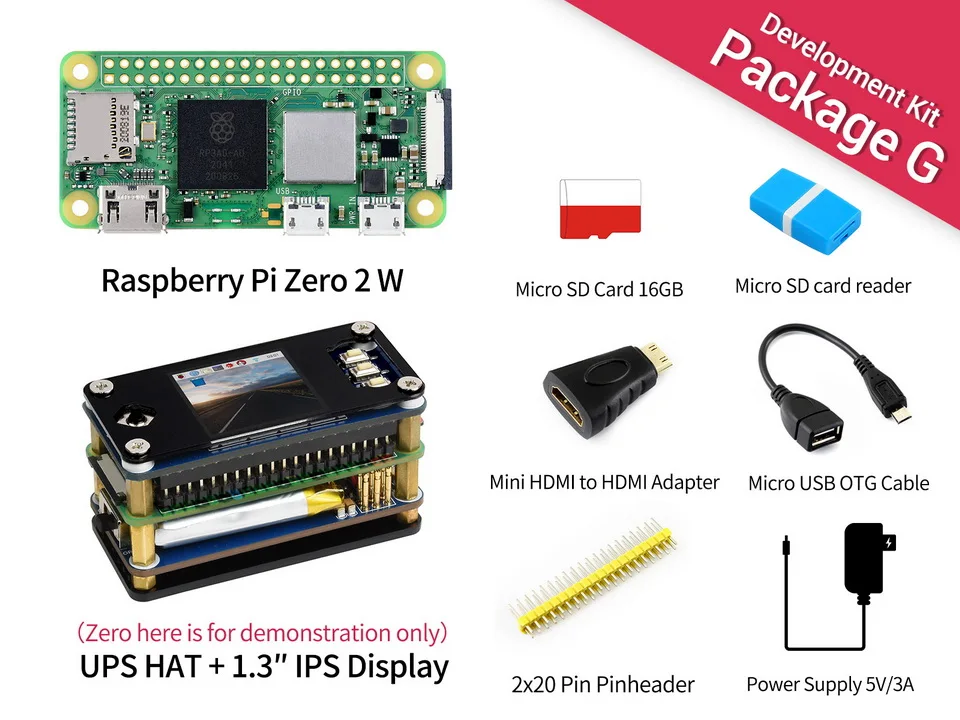 

Raspberry Pi Zero 2 W Packag G,Raspberry Pi Zero 2 W,Five Times Faster.1GHz Quad-Core Arm Cortex-A53 CPU,WiFi,Bluetooth 4.2 BLE