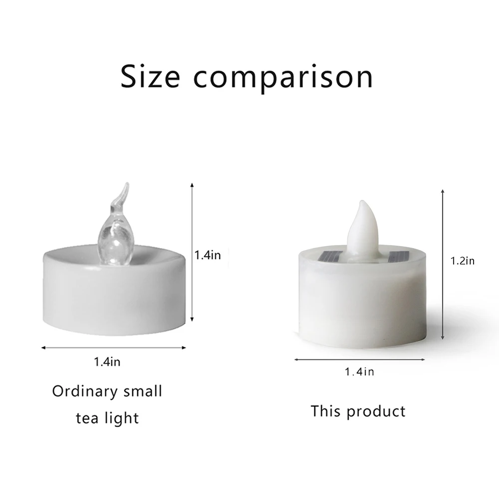 12 шт. водонепроницаемая электрическая имитация свечи беспламенная СВЕТОДИОДНЫЙ