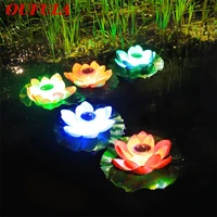 wpd solar landscape lights wishing lights pond water float lotus lights outdoor waterproof courtyard garden decoration