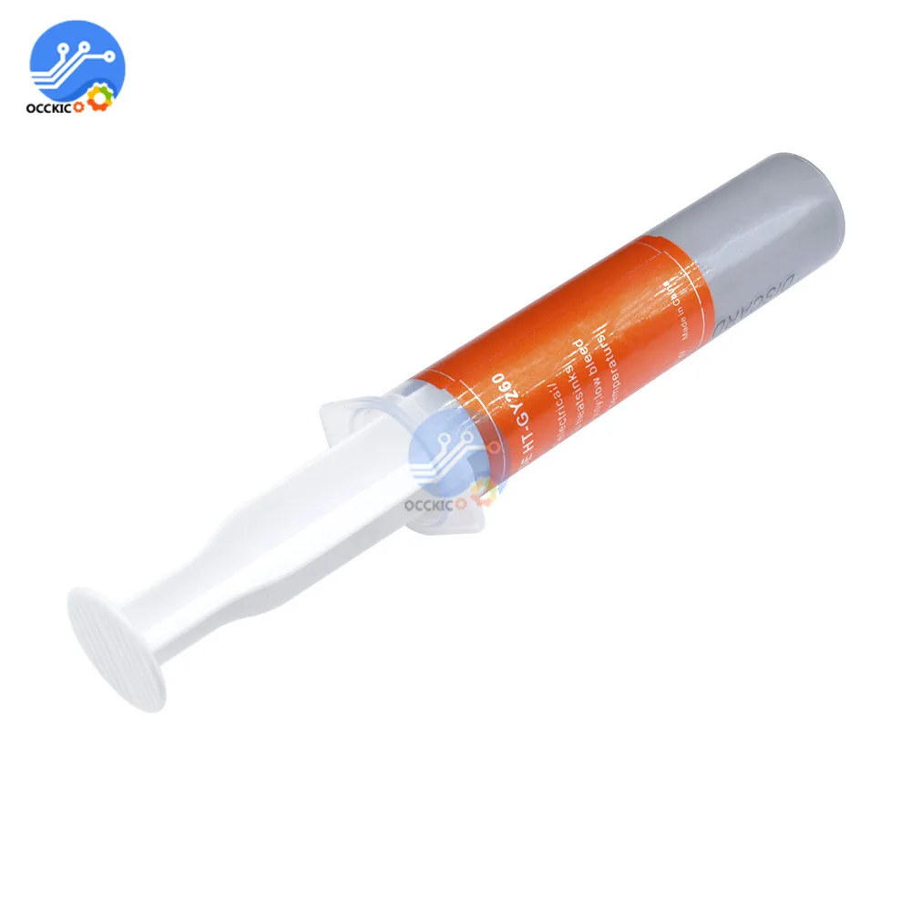 30 г серая термопаста силиконовая паста для теплоотвода ЦП трубка радиатора|silicone