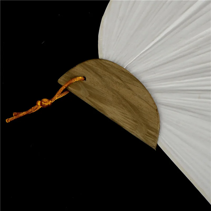 

1pc White Folding Elegant Paper Hand Fan Wedding Party Favors