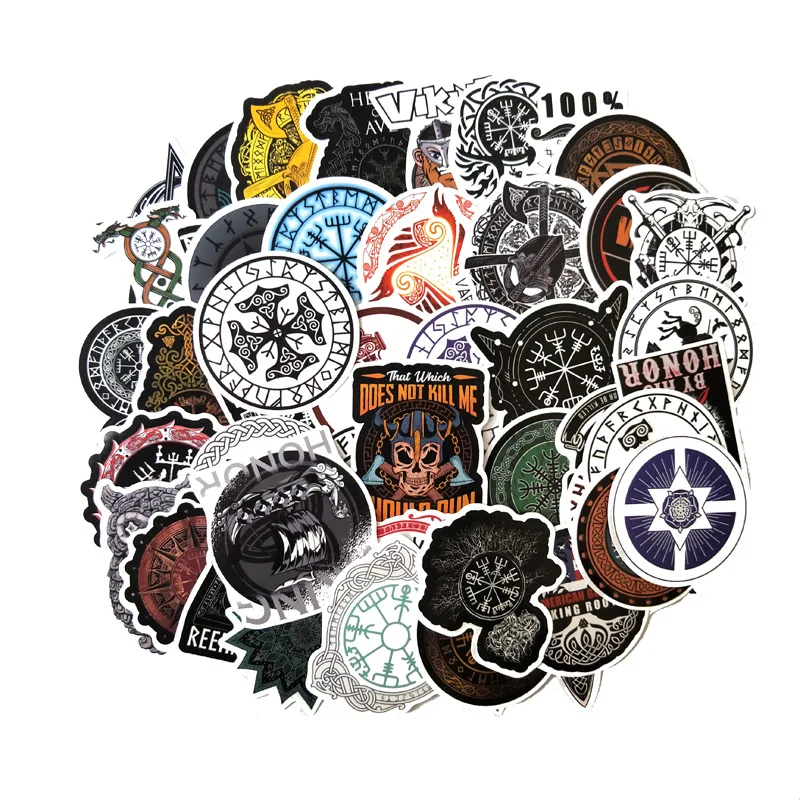 

Викинги Наклейки для ноутбука, скейтборда, украшения для дома, виниловые наклейки для стайлинга автомобилей, наклейки для рисования, классн...