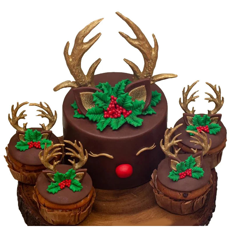 SHENHONG Antlers Sugarcraft Кондитерские помадные формы силиконовые для торта десертный