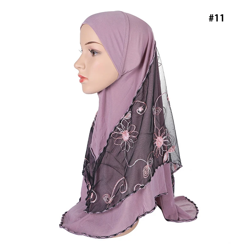 

2020 Malaysia Muslim Hijab Scarf Solid Cotton flower diamond shawl women headscarf ready to wear hijab musulman femme foulard