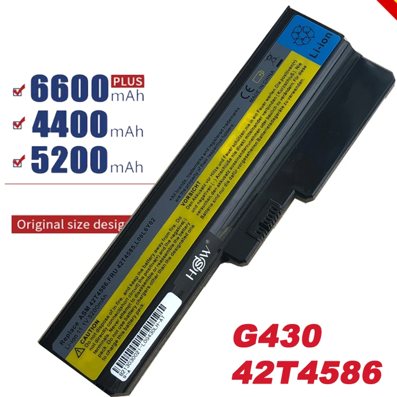 Аккумулятор HSW для ноутбуков Lenovo 3000 G430 G450 G530 G550 N500 Z360 B460 B550 V460 V450 G455 G555