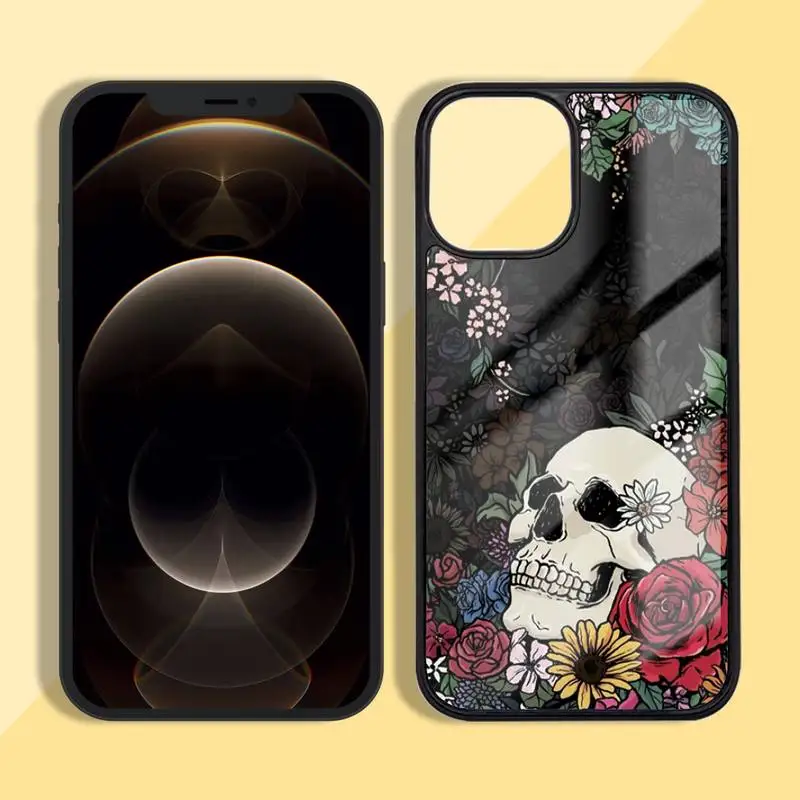 

Grim Reaper Skull Skeleton Luxury Phone Case Silicone TPU+PC For iPhone 11 12 mini Pro MAX 6 7 8 Plus X XR XS