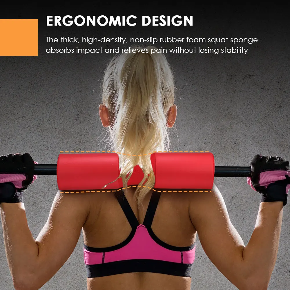 

Накладка для штанги из пеноматериала, защита для приседаний, тяжелой атлетики, для шеи, плеч, фитнеса, амортизирующая Накладка для шеи, бедер...