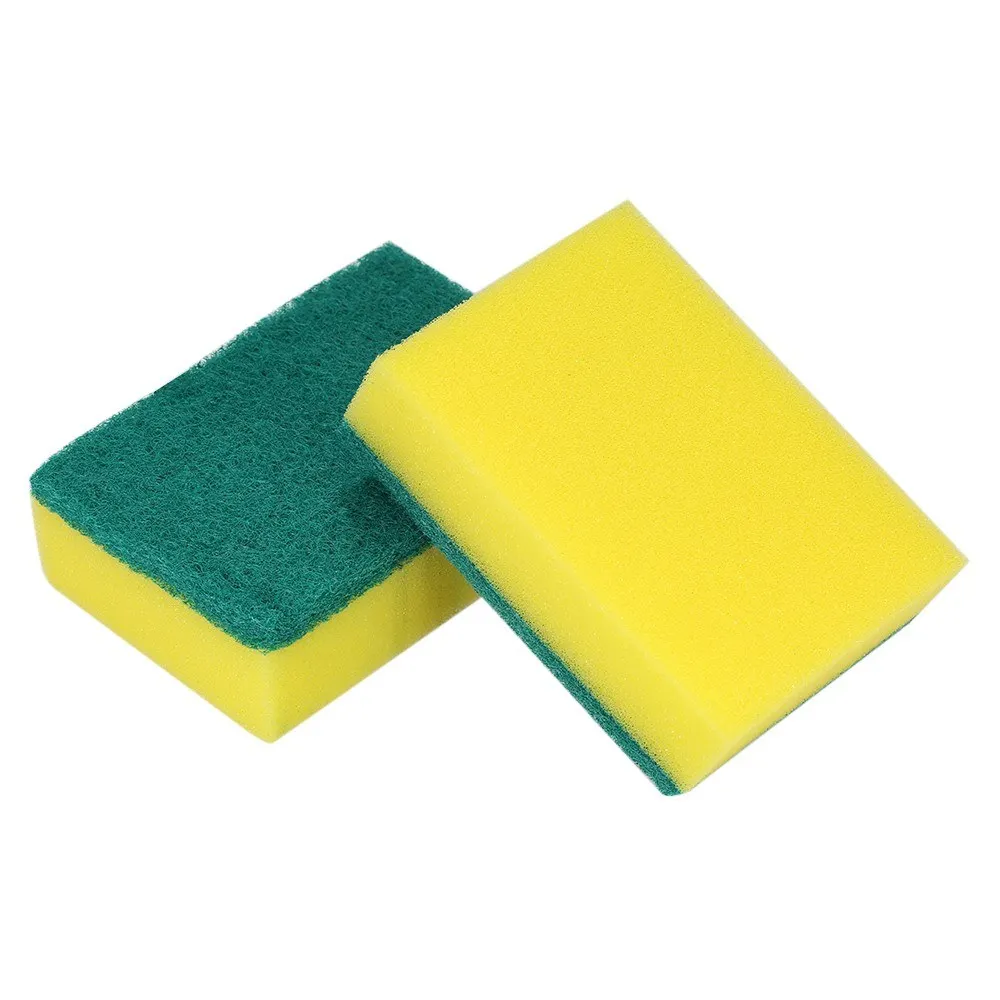

20pcs Multi-purpose Double-faced Sponge Scouring Pads Dish Washing Scrub Sponge Stains Removing Cleaning Scrubber Brush for