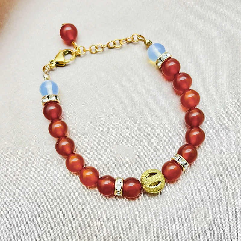 

Fashion Gold Color Beads Multilayer Beaded Bracelets Set for Women Charm Party Jewelry Gift Charm Gemstone Bracelet 2021 New