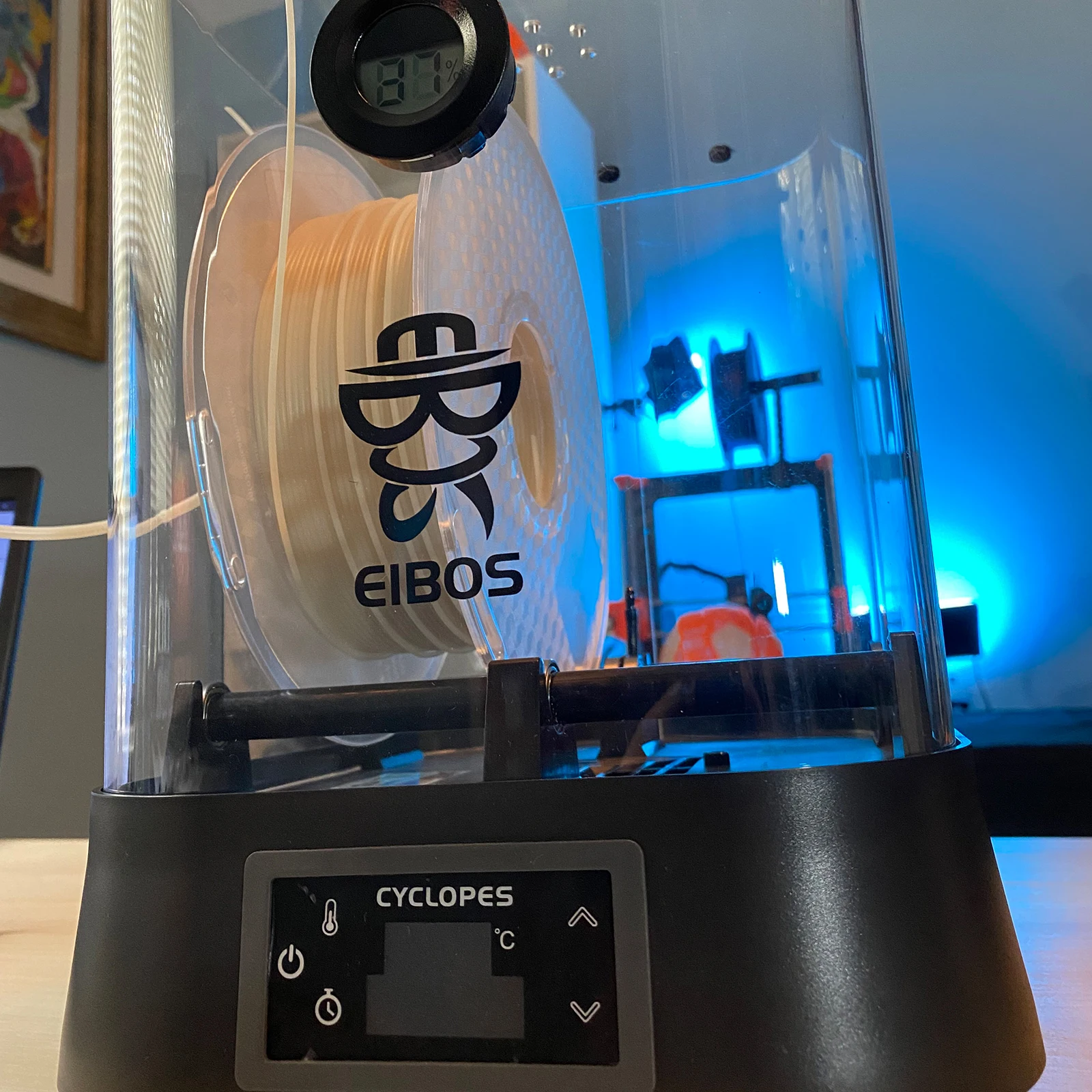 EIBOS-caja seca Extra grande para secar filamentos, caja de almacenamiento para oficina Compatible con filamentos 3D de 1,75mm, 2,85mm y 3,00mm-5