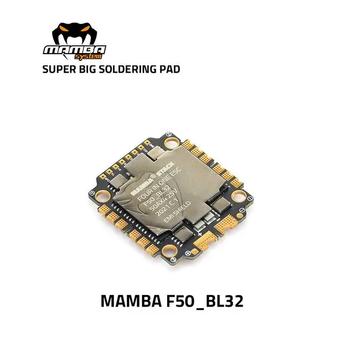 DIATONE MAMBA F50 BL32 DSHOT1200 4 в 1 ESC 50A BLHELI32 32Bit 6S 30x30 мм для контроллера полета F722 FPV Racing DIY