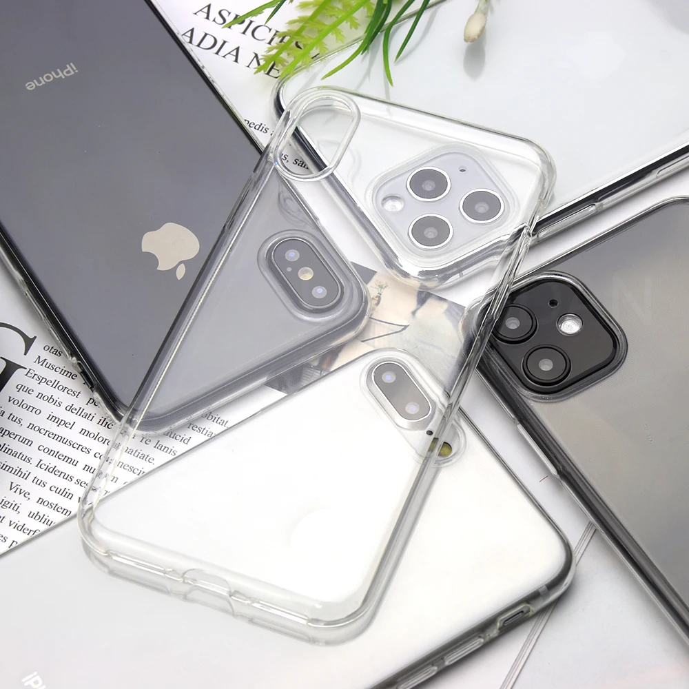 Мягкий тонкий прозрачный чехол для iPhone 11 11pro max XR X XS 8 7 6 s Plus силиконовый 5 se задняя