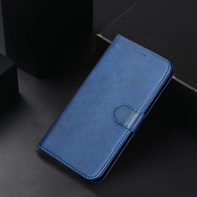 Blue Чехол для Xiaomi Redmi Note 8 Pro, роскошный Винтажный чехол с магнитной застежкой и подставкой, кожаный чехол для телефона s для Xiomi Redmi Note 8 Pro - Цвет: Blue