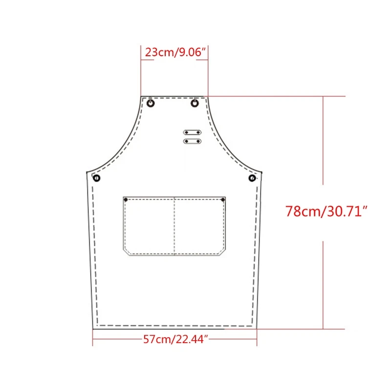 

Utility Work Apron Canvas Apron Workshop Tool Apron with Adjustable Straps for B