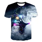 Мужская футболка с коротким рукавом, с 3D-принтом, в стиле Харадзюку