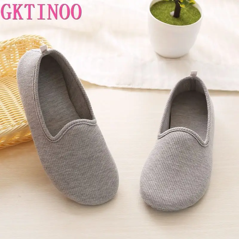 

GKTINOO 2023 Winter-Autumn At Home Thermal Cotton-Padded Slippers Women's Cotton Slippers Indoor Slippers With Soft Outsole Shoe