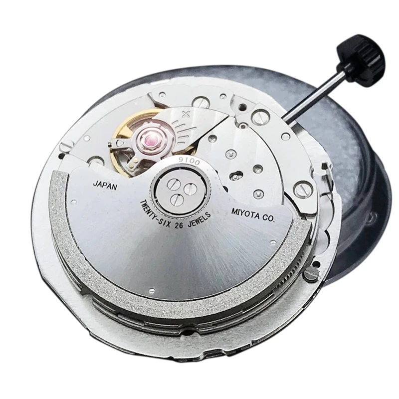 

9100 автоматический механический механизм Топ люксовый бренд часы замена Movt части двадцать шесть драгоценностей с белым датчиком