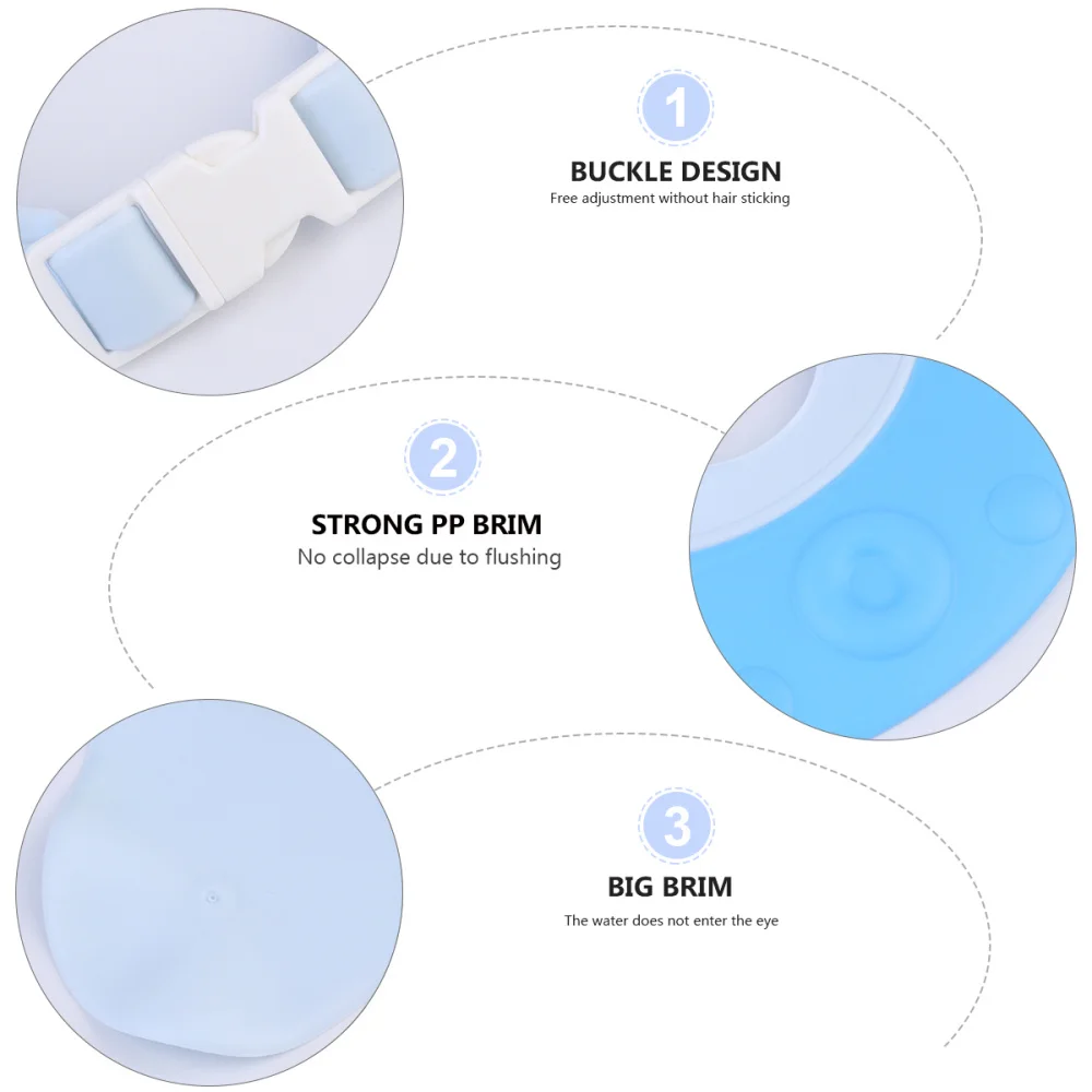 

Bath Hat Shampoo Cap Adorable Shampoo Cap Practical Shampoo Headwear for Baby Kids (Light)