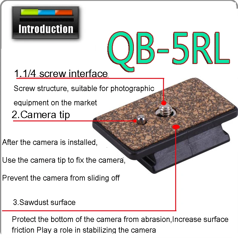 Velbon QB-5RL quick release plate для PH-358 C-500 CX-586