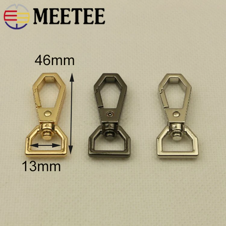 Металлические пряжки Meetee застежки для ошейника собаки карабин ремешок сумки