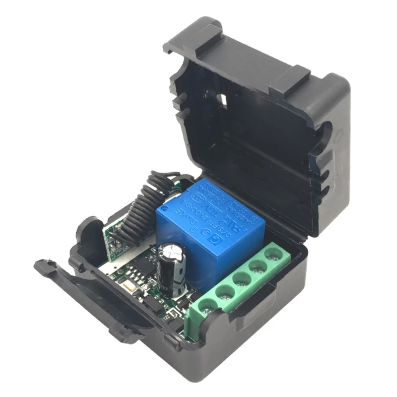 

New 433Mhz DC 12V 10A 1CH Wireless Remote Switch Relay Module for Garage Door, Gates, Home Eletric Curtains
