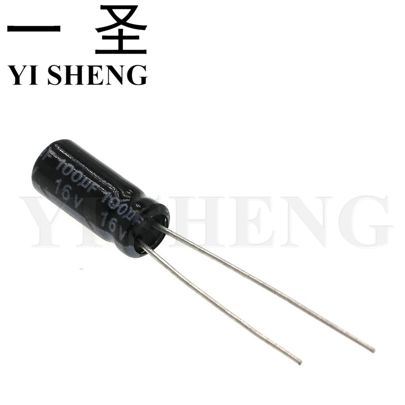 

50PCS Electrolytic capacitor 16V100uF 5*11mm aluminum electrolytic capacitor 100uf 16v