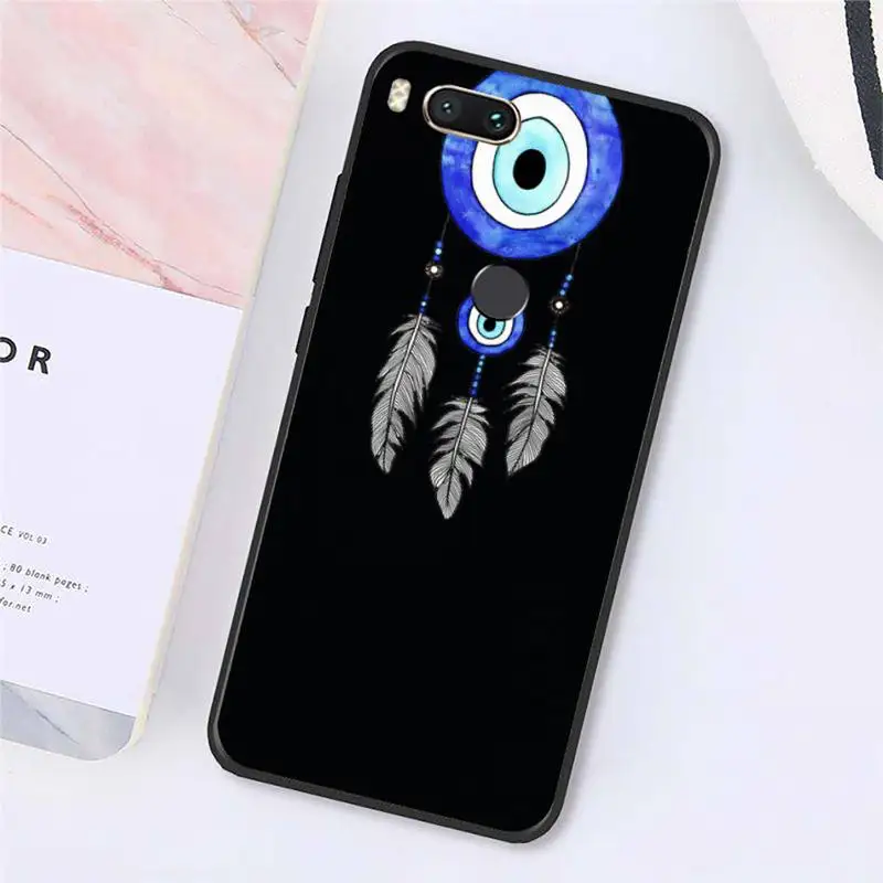 

Evil Eye Illustrations pattern Phone Case For Xiaomi Redmi note 7 8 9 t k30 max3 9 s 10 pro lite Luxury brand shell funda coque