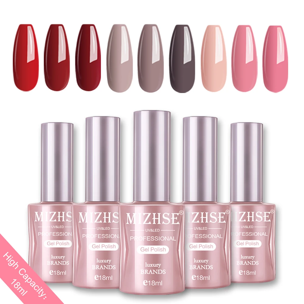 MIZHSE Гель лак для ногтей дизайна Lakiery Hybrydowe УФ гель Esmalte Перманентная основа и