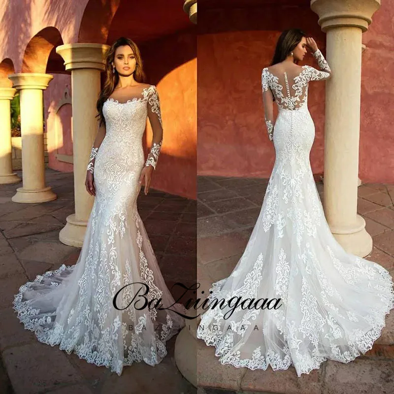 

BAZIIINGAAA Simple Wedding Dress Lace Little Beading Strapless Dress Luxury WeddingGowns Bridal Can Be Washed Bride Dresses
