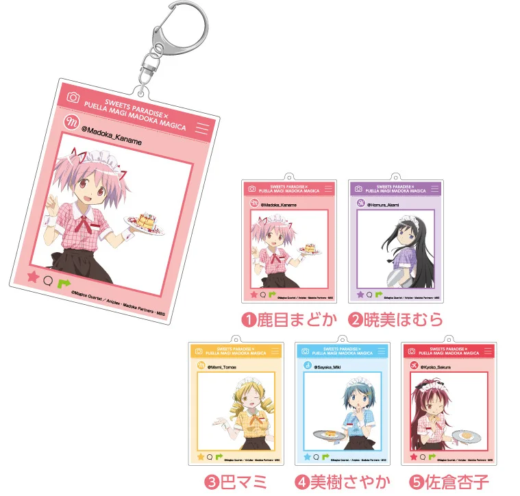 Аниме Puella Magi Madoka Magica Kaname Miki Sayaka Косплей подвеска из ПВХ брелок для ключей женский