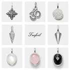 Женскиймужской кулон в виде цветка кармы, из серебра 925 пробы