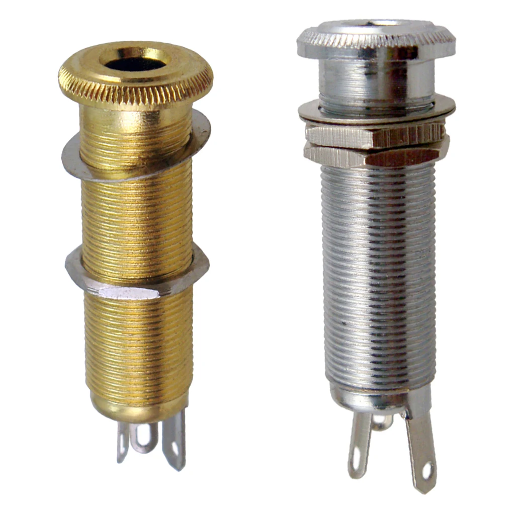 

2 шт. гитарный Бас Пикап резьбовой Цилиндрический разъем выходной разъем A + B