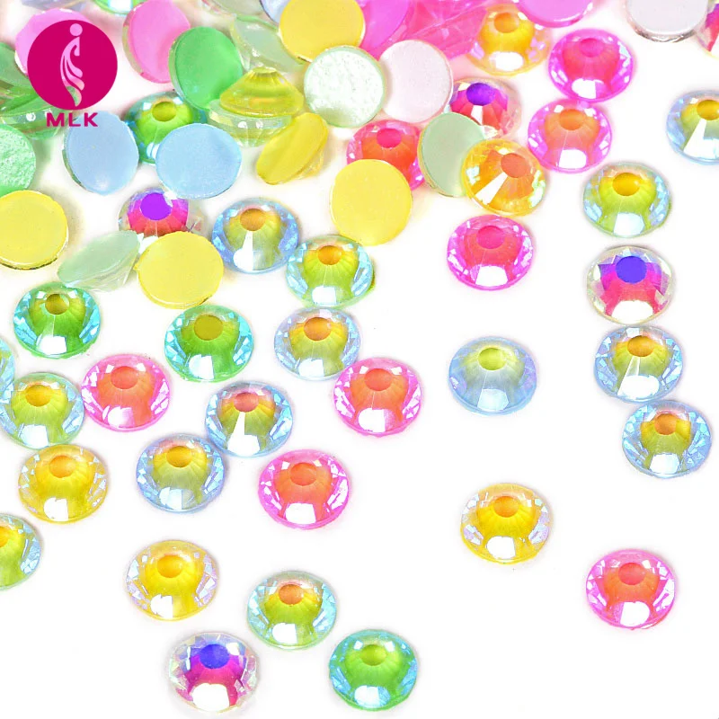 Светящиеся серебристые блестящие стразы s неоновые без горячей фиксации