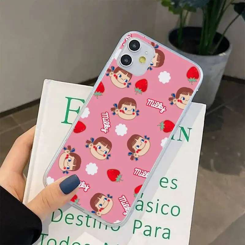 FHNBLJ мультяшный Fujiya Peko молочный чехол для телефона iPhone 11 12 13 mini pro XS MAX 8 7 6 6S Plus X 5S SE