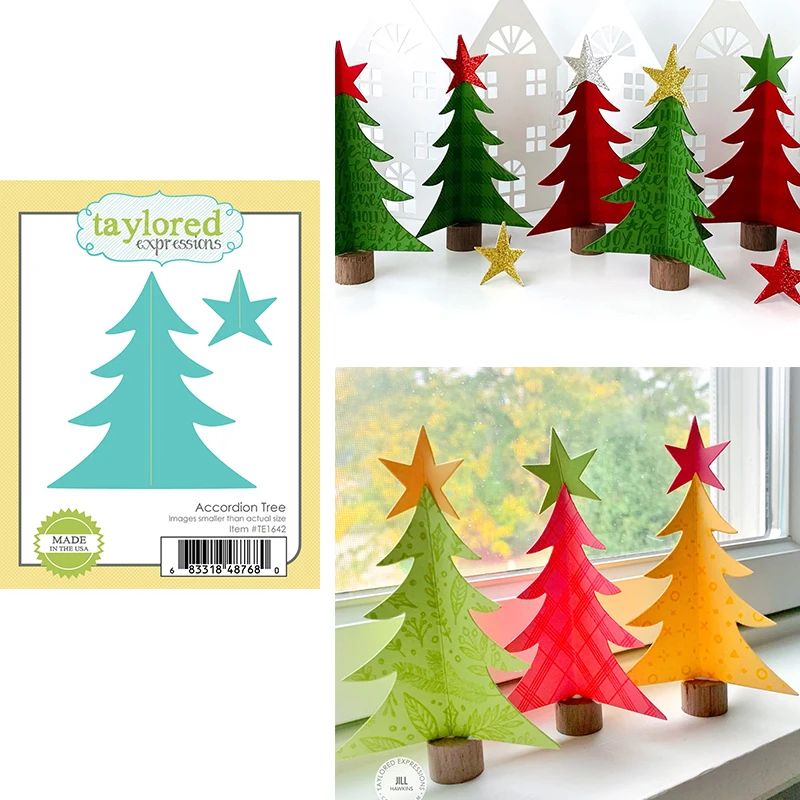 

Christmas Tree Metal Cutting Dies Metal cutting data slimline essentials scrapbooking card stencil cut die for DIY handmade card