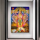 Постеры и принты на холсте с изображением индуистских богов, лорд Ганеша, Кришны, художественные настенные картины для декора гостиной