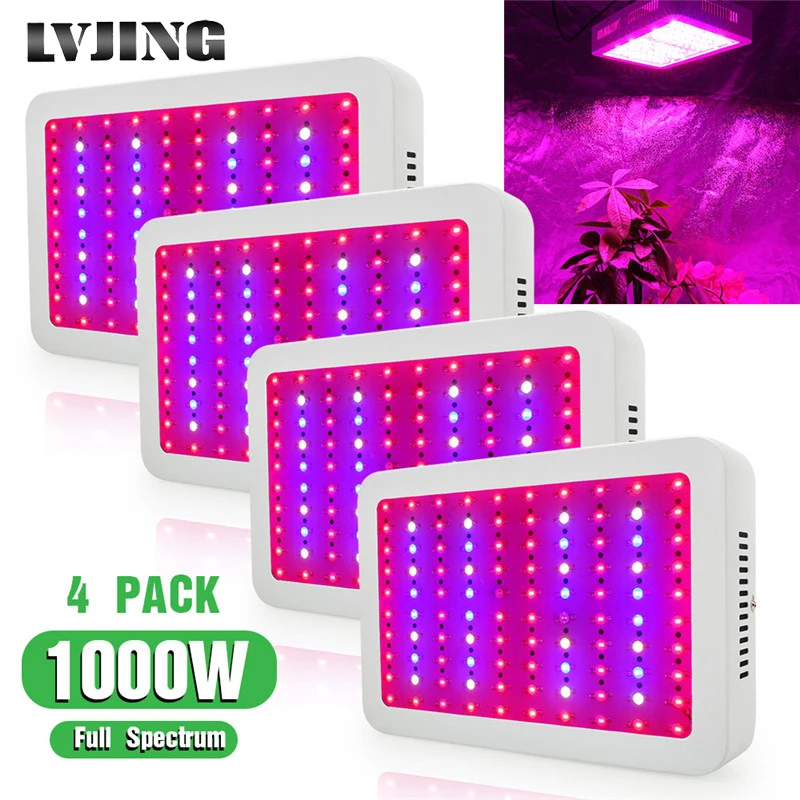 Светодиодная фитолампа полного спектра 1000 Вт 4 шт./упаковка | Лампы и освещение