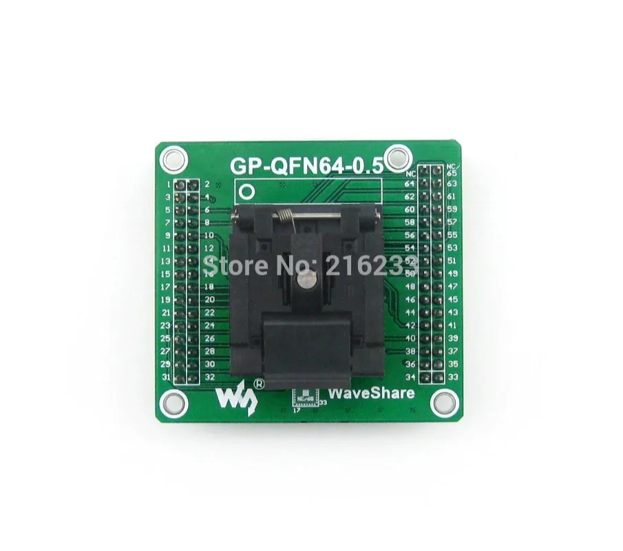GP-QFN64-0.5-A QFN-64B-0.5-01 QFN64 MLF64 Enplas IC Test Socket Programming Adapter 0.5mm Pitch with PCB Pin Header | Электроника