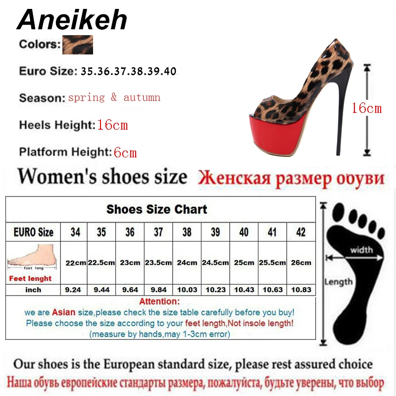 Женские туфли лодочки на платформе Aneikeh новые пикантные высоком каблуке с