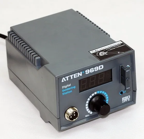 1 шт. высокоточные цифровые паяльные станции паяльник 220 В Atten AT969D паяльная машина