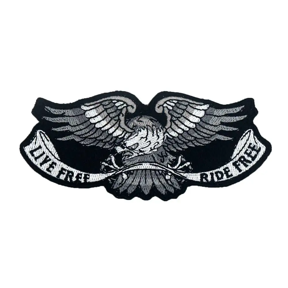 Жить свободно Орел вышитая аппликация этикетка для шитья в стиле панк байкеров