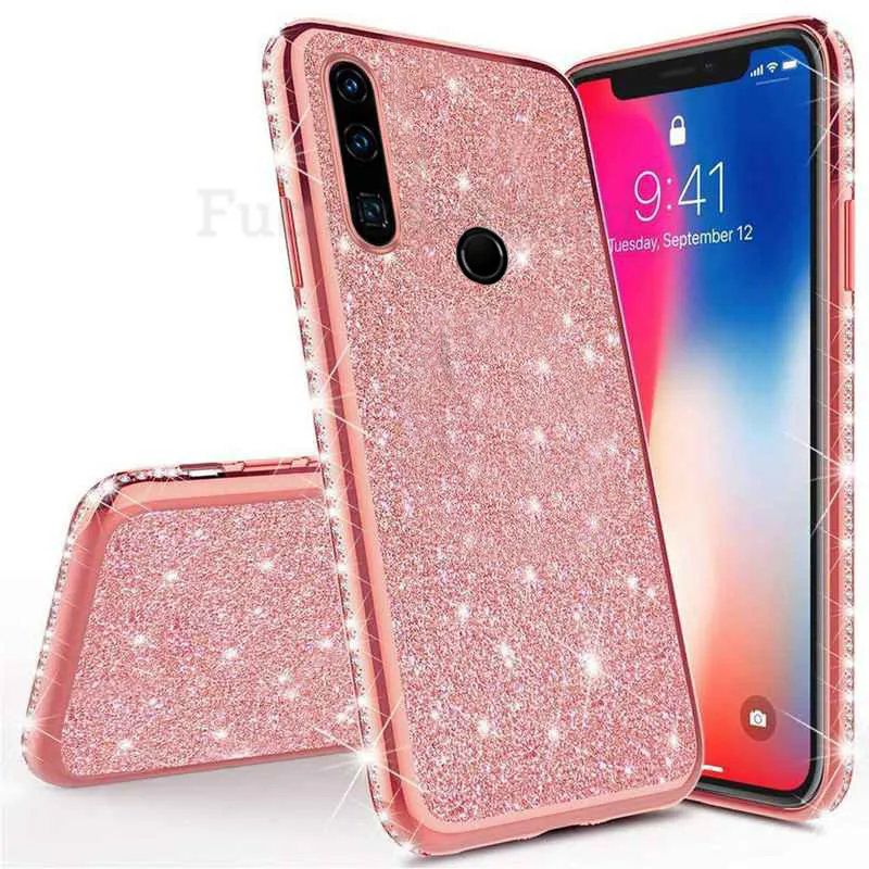 Glitter TPU Case For Huawei Honor 9X 8X 10X Play 10 Lite 10i 20S 20e 20 30i View 30 Pro V10 Nova 3 3i 5T 7i Diamond Soft Cover | Мобильные