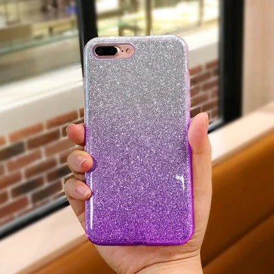 Purple A7 A750 блестящий чехол для samsung Galaxy J2 Pro J4 J6 A6 A8 плюс J8 J2 J3 J5 J7 Prime Neo 2 градиентный Мягкий ТПУ чехол с мультипликационным рисунком - Цвет: Purple