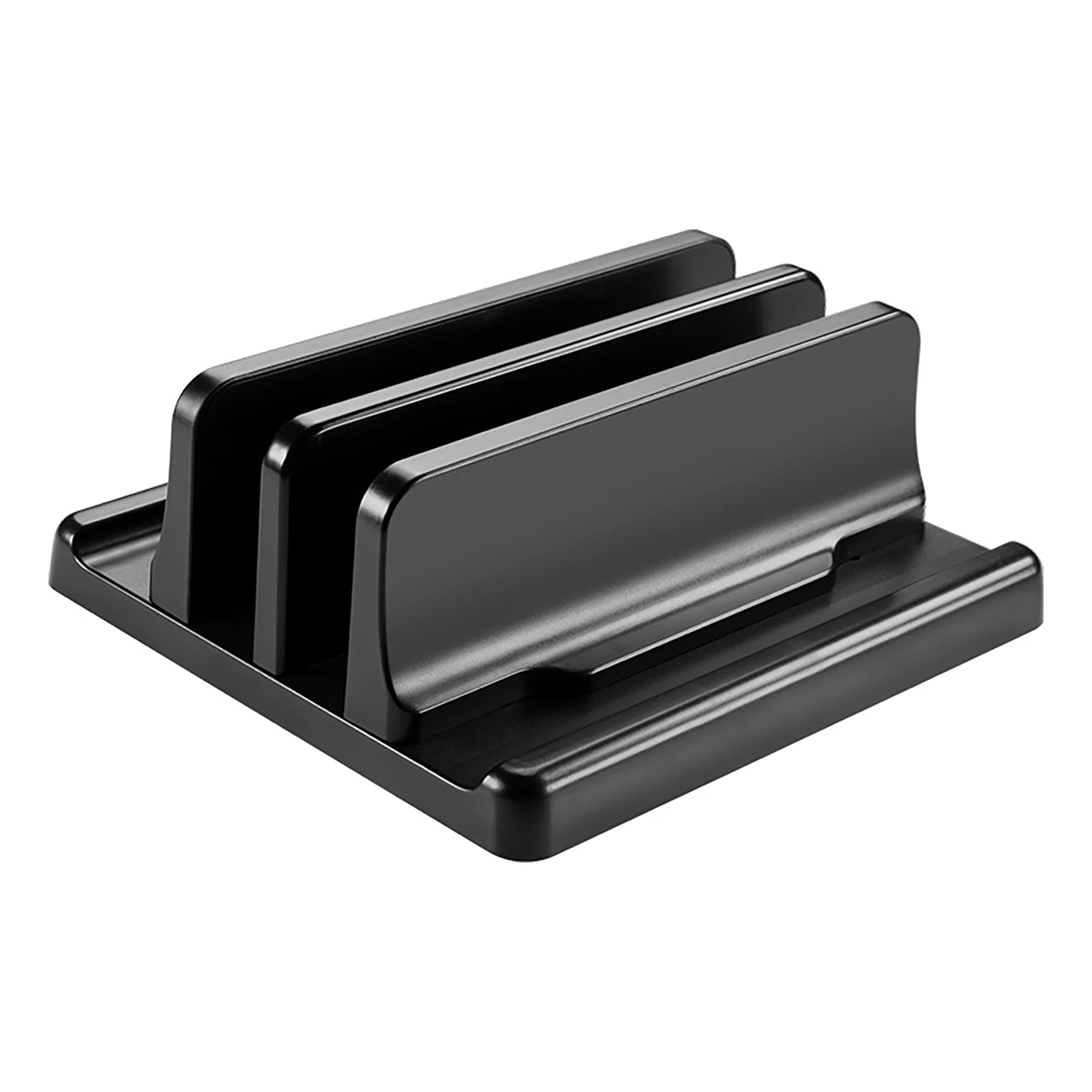 

С регулируемой док-станцией, компактный держатель для хранения с двумя слотами, нескользящая универсальная вертикальная подставка для ноу...