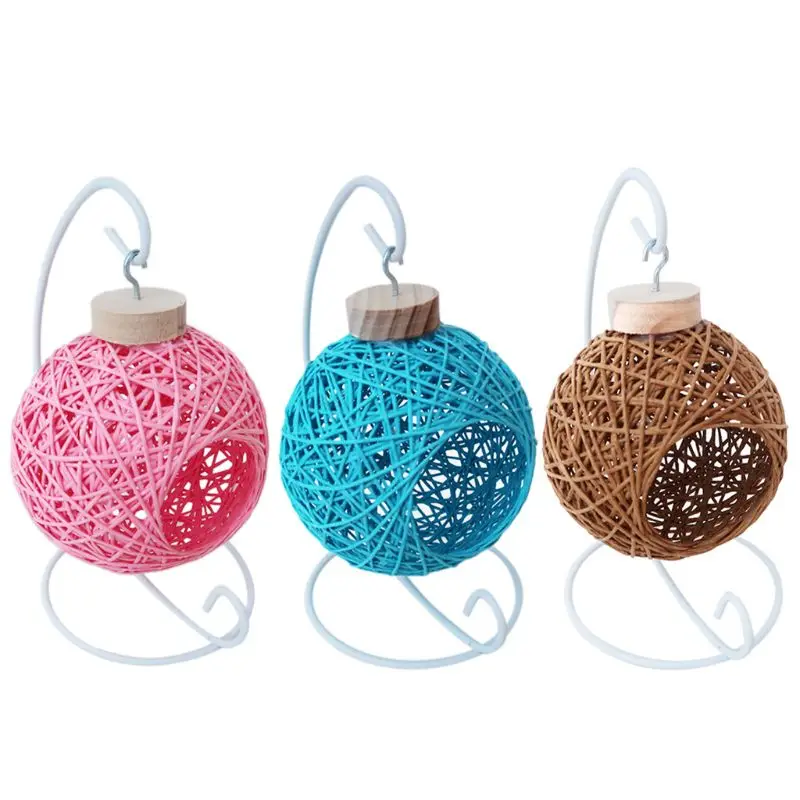 Подвеска для хомяка колыбели клетка птиц дом гамак изготовленный из Ротанговой