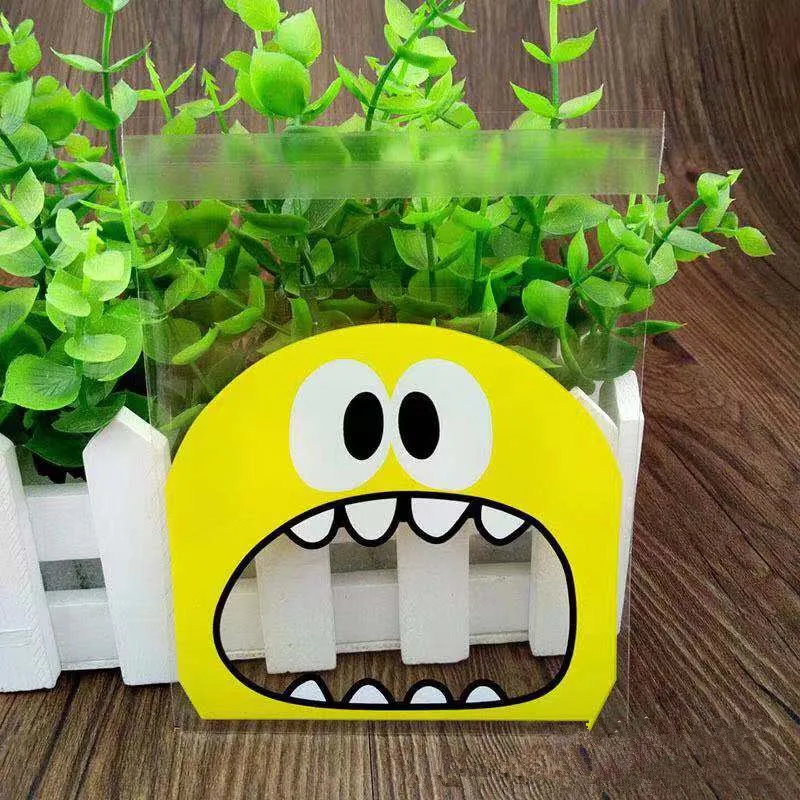100 шт. маленькая сумка для хранения закусок в виде монстра Детский милый