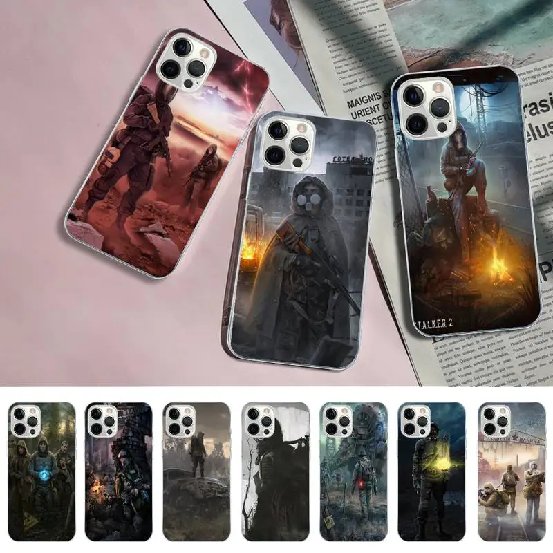 

Stalker Clear Sky Phone Case for iPhone 11 12 13 mini pro XS MAX 8 7 6 6S Plus X 5S SE 2020 XR case