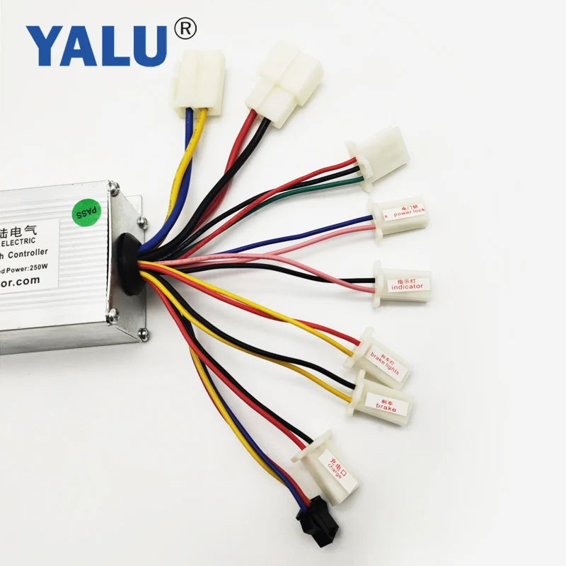 Ограничитель скорости YALU 24 в 250 Вт с щеткой интерфейса датчика PAS двигатель