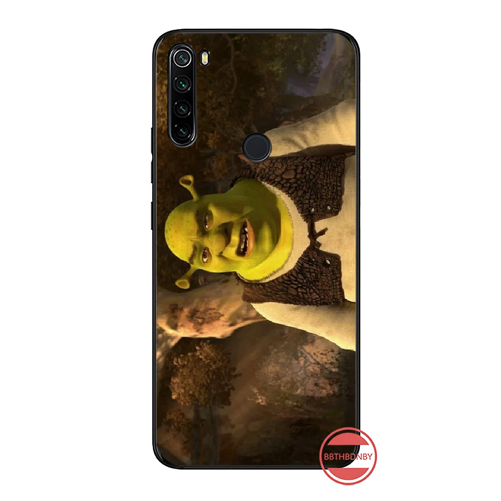 Чехол для телефона shrek черный мягкий резиновый чехол из ТПУ Xiaomi Mi A1 A2 5 6PLUS 8 9 SE Lite MIX